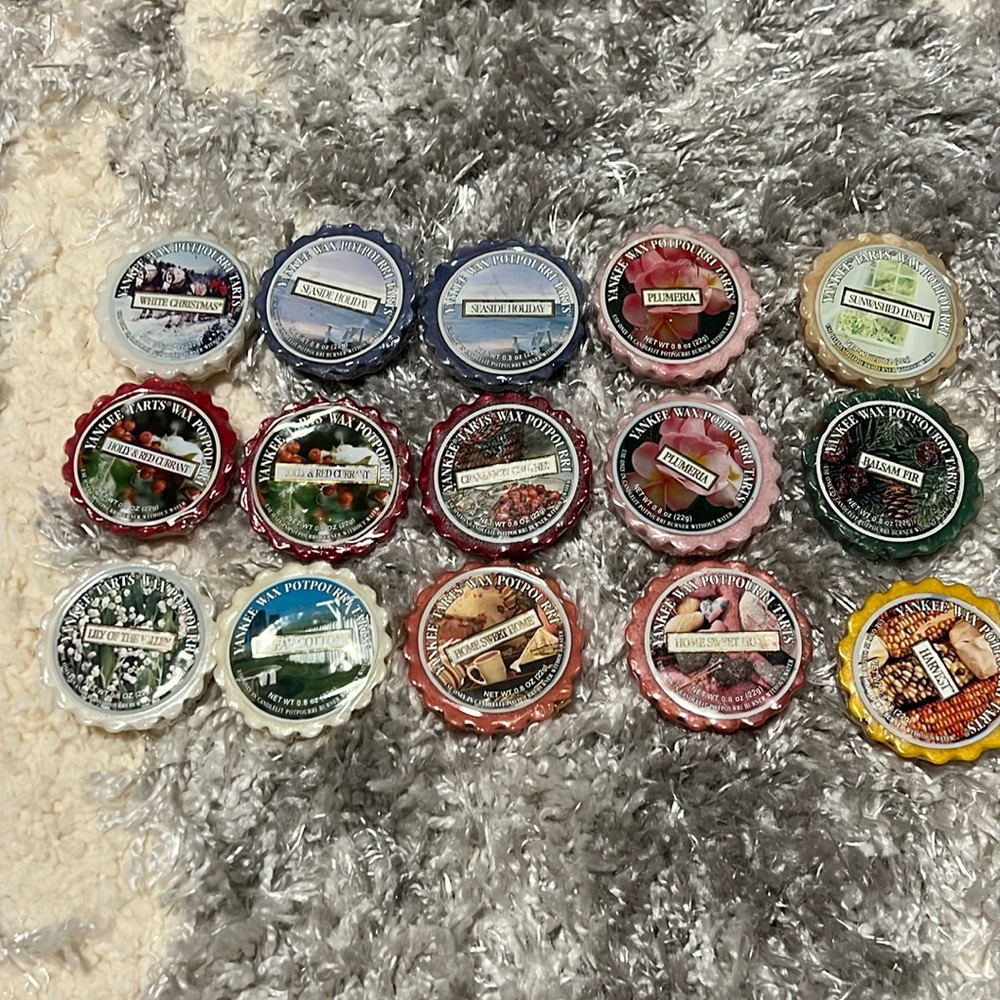 NWT DISCONTINUED YANKEE CANDLE ASSORTED TART. BUNDLE #2 INCLUDES ALL 15 TARTS!